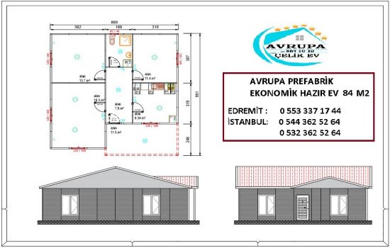 84 m² PREFABRİK YAPI